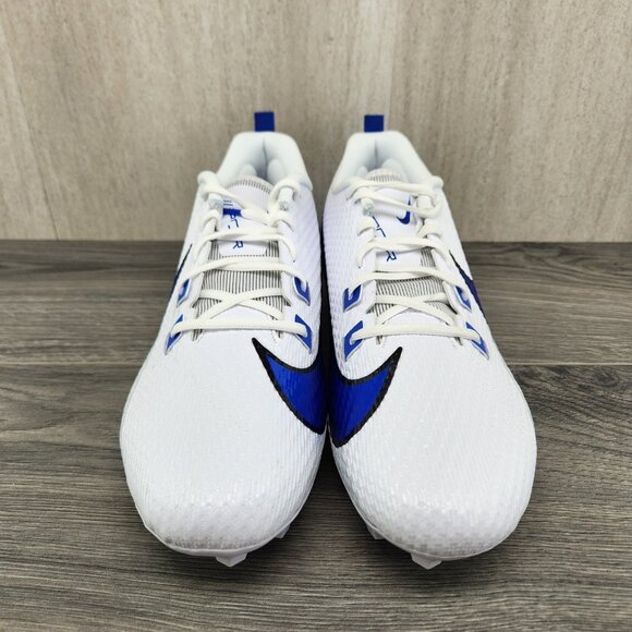 Nike Vapor Edge Speed 360 2 Size 13 Mens White Hyper Royal Black Football Cleats - Picture 4 of 11